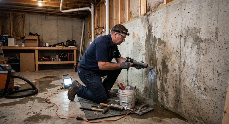 Basement Walls Waterproofing in Greenville, SC
